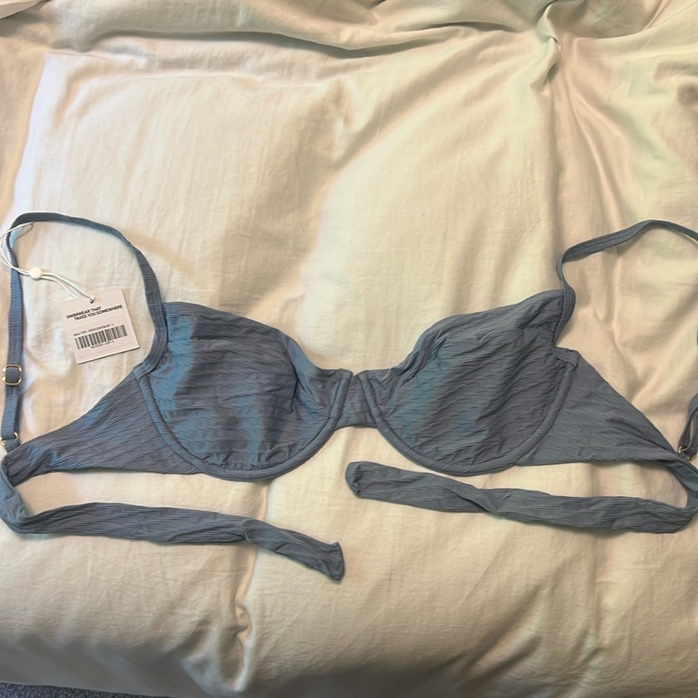 Monday swimwear cerulean blue Maui top